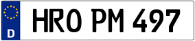 Trailer License Plate
